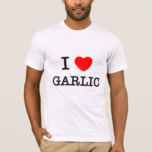 私はニンニクを愛します Tシャツ (正面)