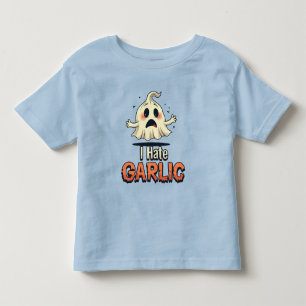 私はニンニク幽霊嫌い – 面白いハロウィンニンニクハーター トドラーTシャツ