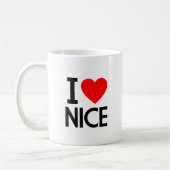 私はニースが大好き コーヒーマグカップ (左)