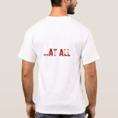 私はニースを遊びません Tシャツ (裏面)