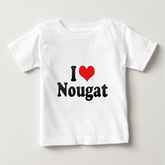 私はヌガーを愛します ベビーTシャツ (正面)