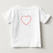 私はヌガーを愛します ベビーTシャツ (裏面)