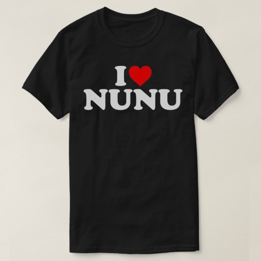 私はヌヌを愛する Tシャツ (デザイン正面)