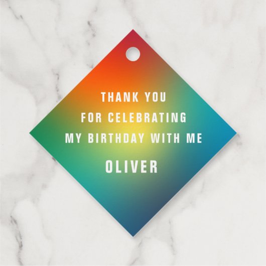 私はヌメリのレインボーのヌメリの塊が大好き フェイバータグ (裏面)