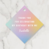 私はヌメリのレインボーのヌメリの塊が大好き フェイバータグ (裏面)