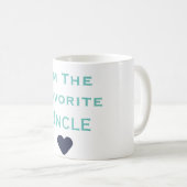 私はネイビーお気に入りのグ伯父だ コーヒーマグカップ (正面右)