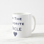 私はネイビーお気に入りのグ伯父だ コーヒーマグカップ (正面右)