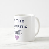 私はネイビーお気に入りのブ&パープルマグカップ コーヒーマグカップ (正面右)