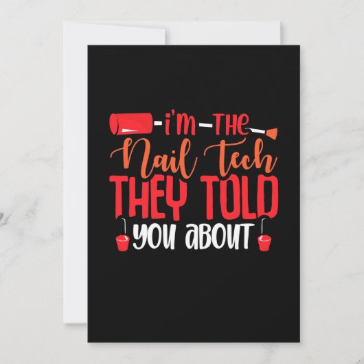 私はネイルアーティストです 招待状 (正面)