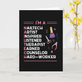 私はネイルテックフィンガーネイルマニキュア カード (黄色い花)