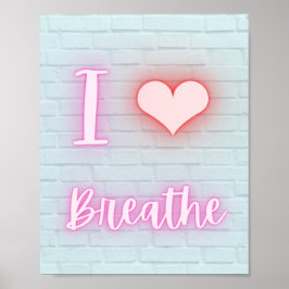 私はネオンの脚本を吸うのが大好きだ ポスター