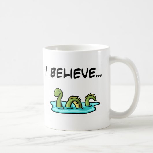 私はネス湖モンスターで信じます コーヒーマグカップ (右)