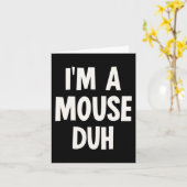 私はネズミのハロウィーンの衣装 カード (黄色い花)