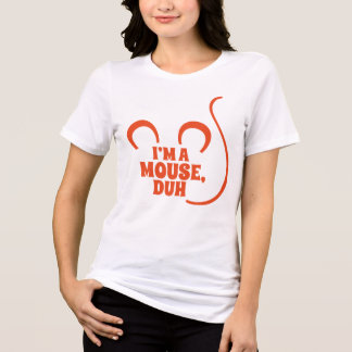 私はネズミよ!ハロウィーンTシャツオレンジ トライブレンドTシャツ