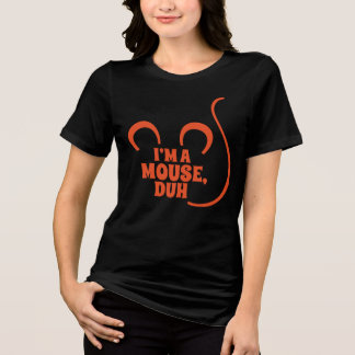 私はネズミよ!ハロウィーンTシャツオレンジ トライブレンドTシャツ