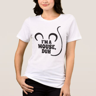 私はネズミよ!ハロウィーンTシャツ トライブレンドTシャツ
