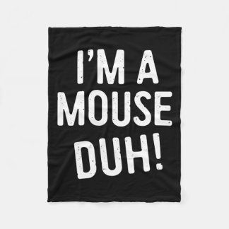 私はネズミよ！マウスの衣装 フリースブランケット