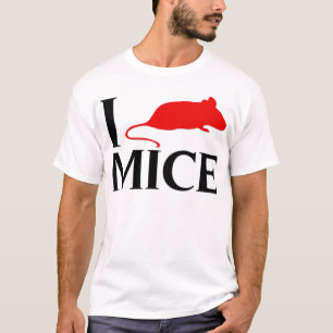 私はネズミを愛します Tシャツ