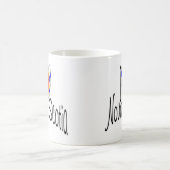 私はノバスコシアを愛します コーヒーマグカップ (中央)