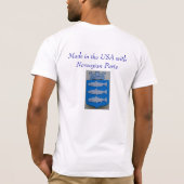 私はノルウェーのアメリカ人です Tシャツ (裏面)