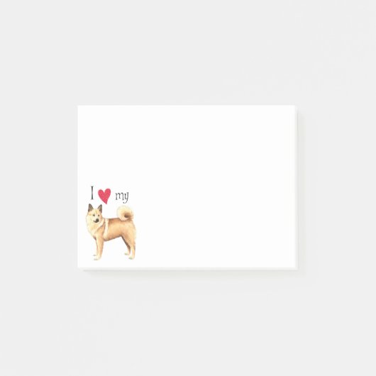 私はノルウェーのブフンドが大好き ポストイット (正面)