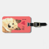 私はノルウェーのブフンドが大好き ラゲッジタグ (正面横)