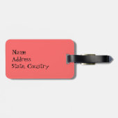 私はノルウェーのブフンドが大好き ラゲッジタグ (裏面横)