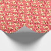 私はノルウェーのブフンドが大好き ラッピングペーパー (角)