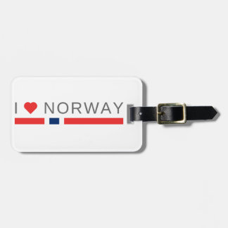 私はノルウェーを愛します ラゲッジタグ