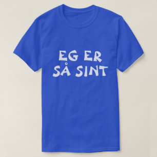 私はノルウェー怒のブルーにいる Tシャツ