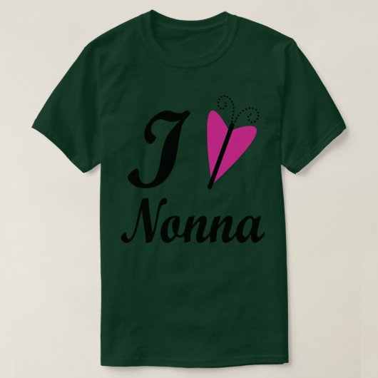 私はノンナを愛している Tシャツ (デザイン正面)