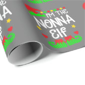 私はノンナ小妖精や小人シャツクリスマスファミリー小妖精や小人コスチュウ ラッピングペーパー (ロールコーナー)