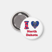 私はノースダコタが大好き マグネット (正面/裏面)