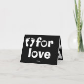 私はノートカードをベビーに歩く カード (裏面)