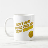 私はノーベル平和賞を受賞し素晴らしたおもしろい コーヒーマグカップ (左)