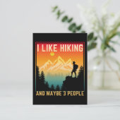 私はハイキングが好きで、多分3人が好きだ ポストカード (スタンド正面)