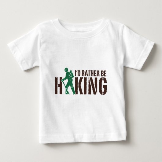 私はハイキングしたい ベビーTシャツ (正面)