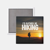 私はハイキングしたい マグネット (正面/裏面)