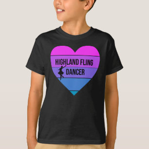 私はハイランドのFling Dancerスコティッシュダンスギフトが大好き Tシャツ