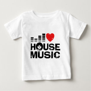 私はハウスミュージックが大好き ベビーTシャツ