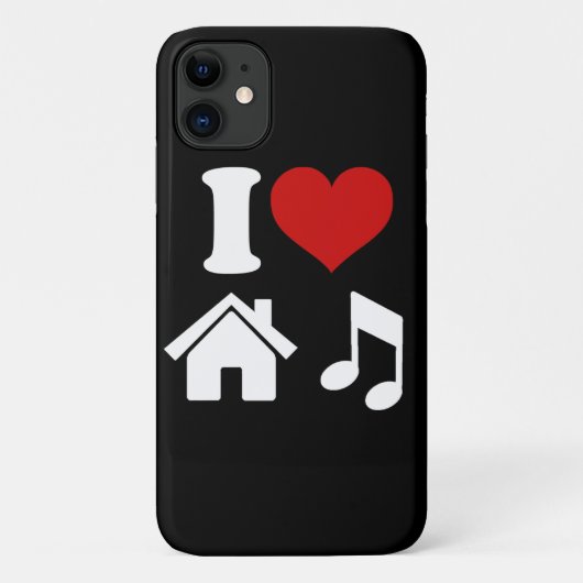 私はハウスミュージックが大好き Case-Mate iPhoneケース (裏面)