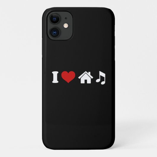 私はハウスミュージックが大好き Case-Mate iPhoneケース (裏面)