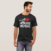 私はハウスミュージックが大好き Tシャツ (正面フル)