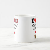 私はハグと考えキスであなたを愛している コーヒーマグカップ (中央)