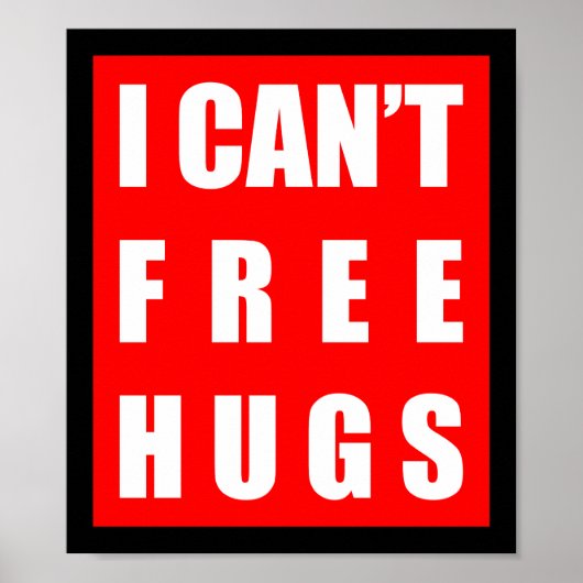 私はハグを解放できない ポスター (正面)