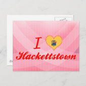 私はハケットタウンを愛している、ニュージャージー ポストカード (正面/裏面)