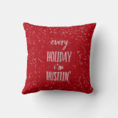 私はハスリンのクリスマスの休日 クッション (裏面)