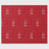 私はハスリンのクリスマスの休日 ラッピングペーパー (フラット)