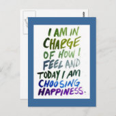 私はハッピーポストカードの感じ担当である ポストカード (正面/裏面)