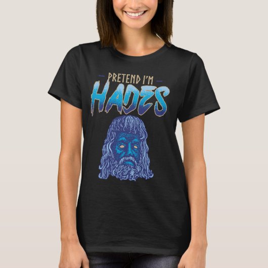 私はハデス衣装の仮装古代ギリシャの神ミソール Tシャツ (正面)